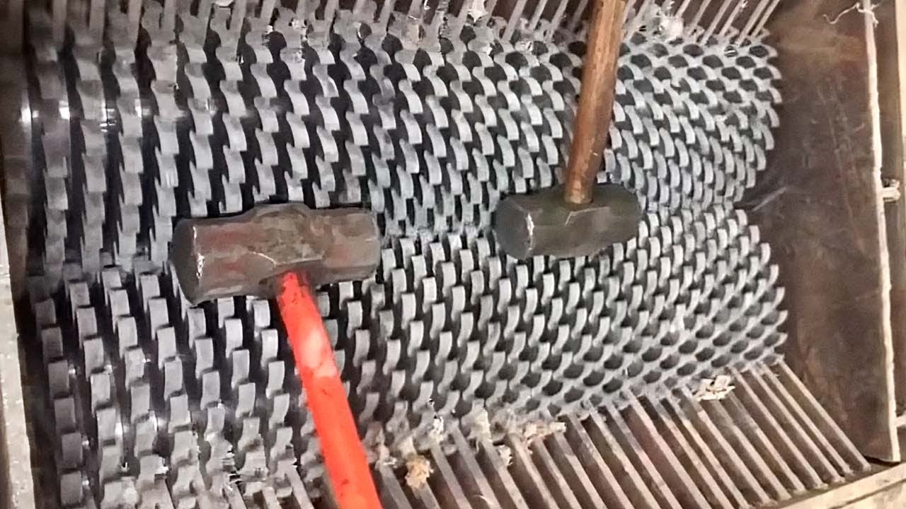 Amazing Powerful Crusher Crush Everything The Fastest For New Recycling. Shredder!