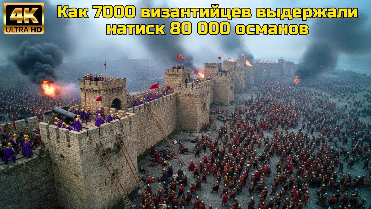 КОНСТАНТИНОПОЛЬ (1453): КАК 7 000 ВИЗАНТИЙЦЕВ ПРОТИВОСТОЯЛИ 80 000 ОСМАНАМ В ТЕЧЕНИЕ 53 ДНЕЙ