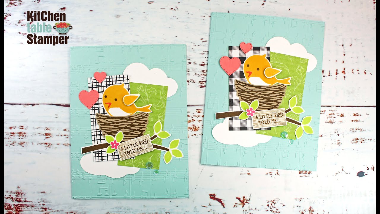 Stampin' Up! Sweet Songbirds MEGA Stamp a Stack Kitchen Table Stamper,  Little Bird Told Me 1 of 3