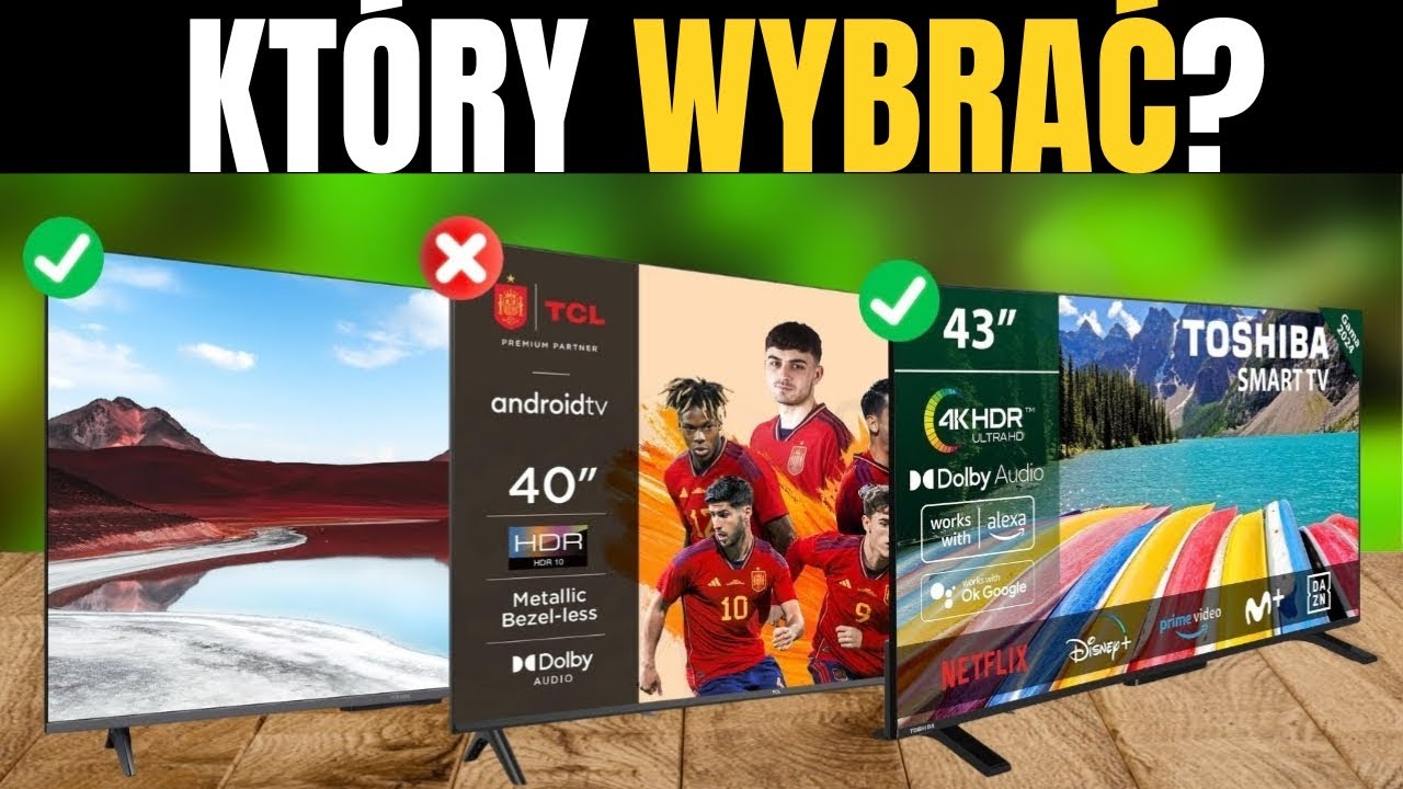Najlepsze Tanie Smart TV 2026 (od 32 do 43 cali)