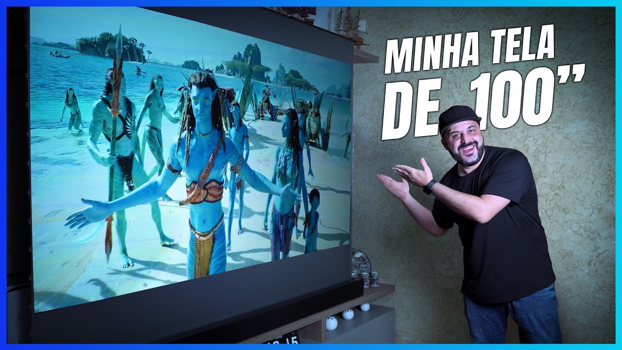 Comprei uma TELA TOP pra montar um CINEMA em CASA