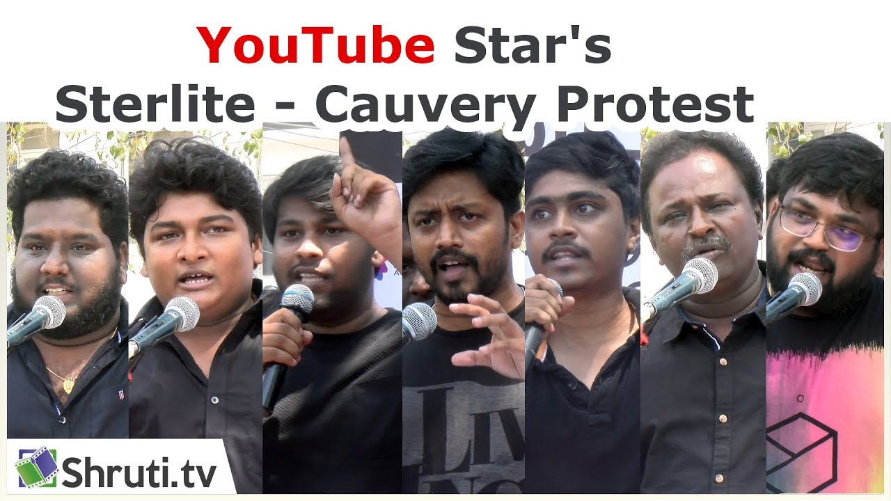 🔴 [Live]  | YouTube Star's Sterlite - Cauvery Protest | PARITHABANGAL, Tamiltalkies, Black Sheep