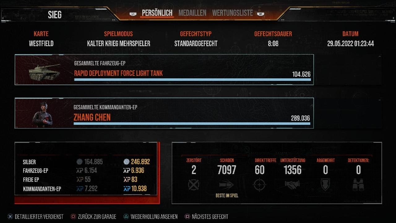 WOT Console / Cold War / RDF Light / Westfield / 7,1k pure Damage / 2 Kills