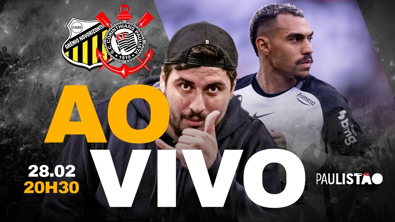 CORINTHIANS X NOVORIZONTINO | PRÉ-JOGO E REACT AO VIVO | SEMIFINAL DO PAULISTÃO