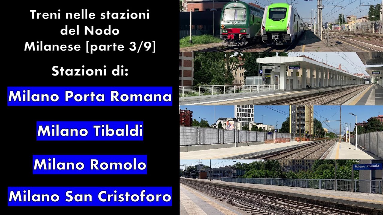 Treni nelle stazioni del Nodo Milanese [parte 3/9]: stazioni della linea S9 nel sud di Milano!