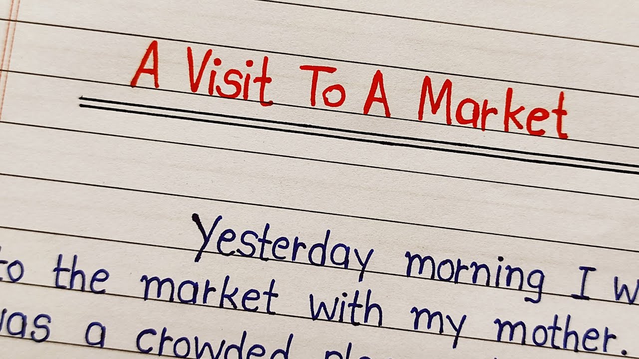A visit to a market english essay writing || a visit to a market essay || AJ Pathshala ||