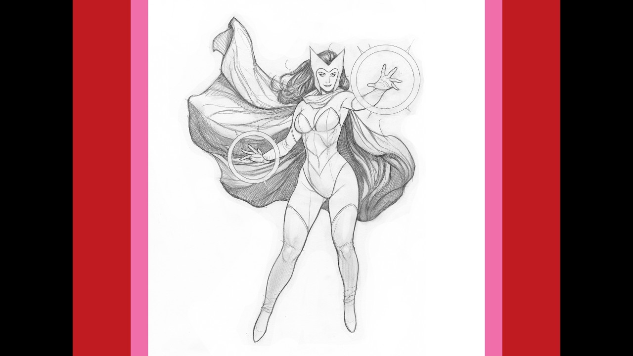 Frank Cho Drawing Demo - Scarlet Witch