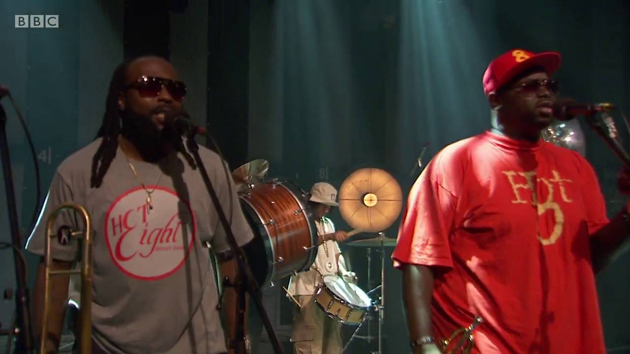 The Hot 8 Brass Band interview and live in session Scotland May 2016