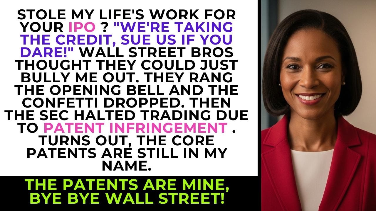 Stole My Life's Work for Your IPO Turns Out the Patents Are Still in MY Name  Bye Wall Street