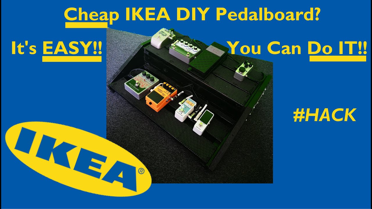 How To Make a CHEAP IKEA DIY Pedalboard with Hejne, Gorm Shelves