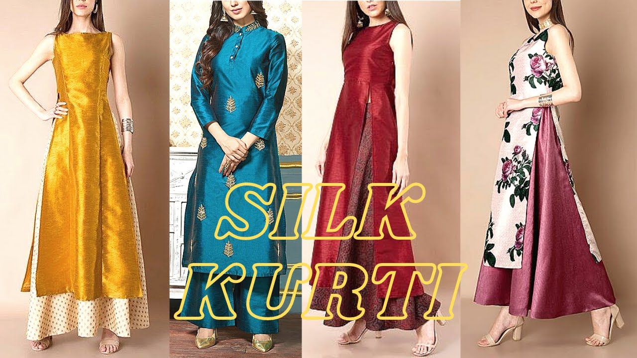 Silk Long Kurti Design | Latest Silk Suit Designs | New Silk Dress Designs | Latest Fashion Design