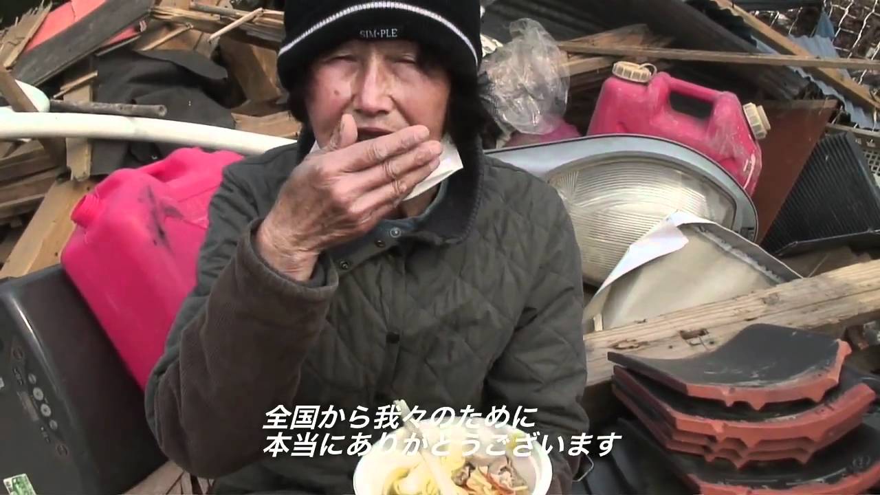 石巻ヨークベニマル湊鹿妻店前 チャンポン炊き出し