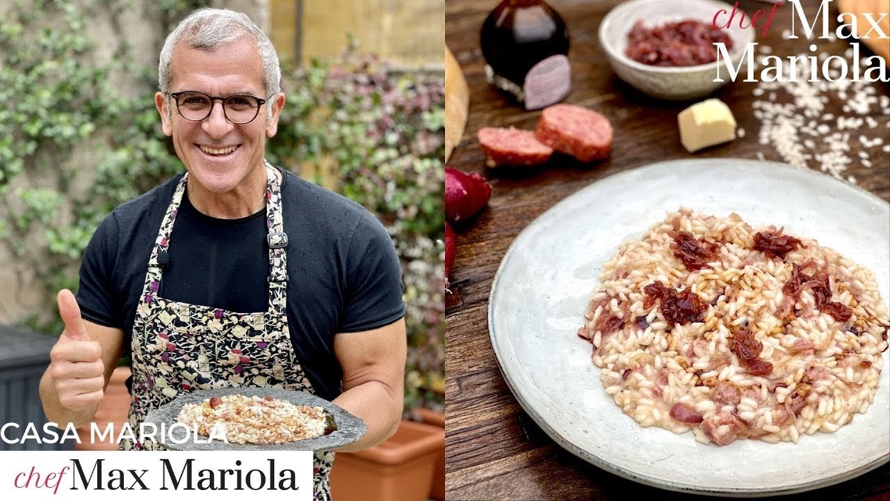 RISOTTO CON COTECHINO CIPOLLE CARAMELLATE E ACETO BALSAMICO DI MODENA - Ricetta di Chef Max Mariola