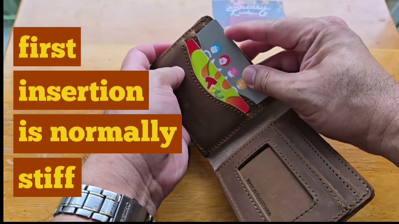 Saddleback Medium Bifold Leather Wallet TOBACCO Unboxing