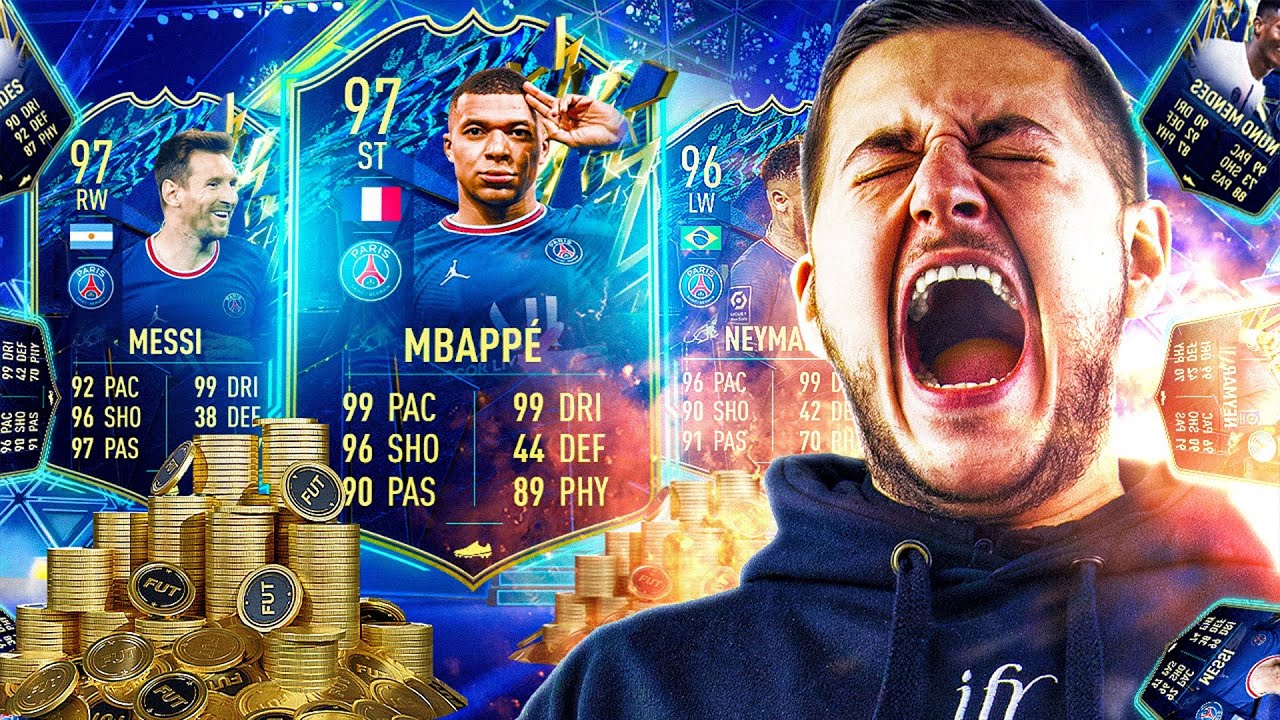MÉGA PACK OPENING XXL POUR LA TOTS LIGUE 1 ! (je pack 4 fois cette énorme carte !!!)