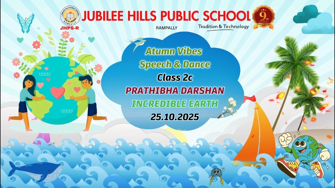 JHPS, Rampally/Pratibha Darshan 2025/Autumn Vibes: Speech-Dance/Class 2C/Jubilee Hills Public School