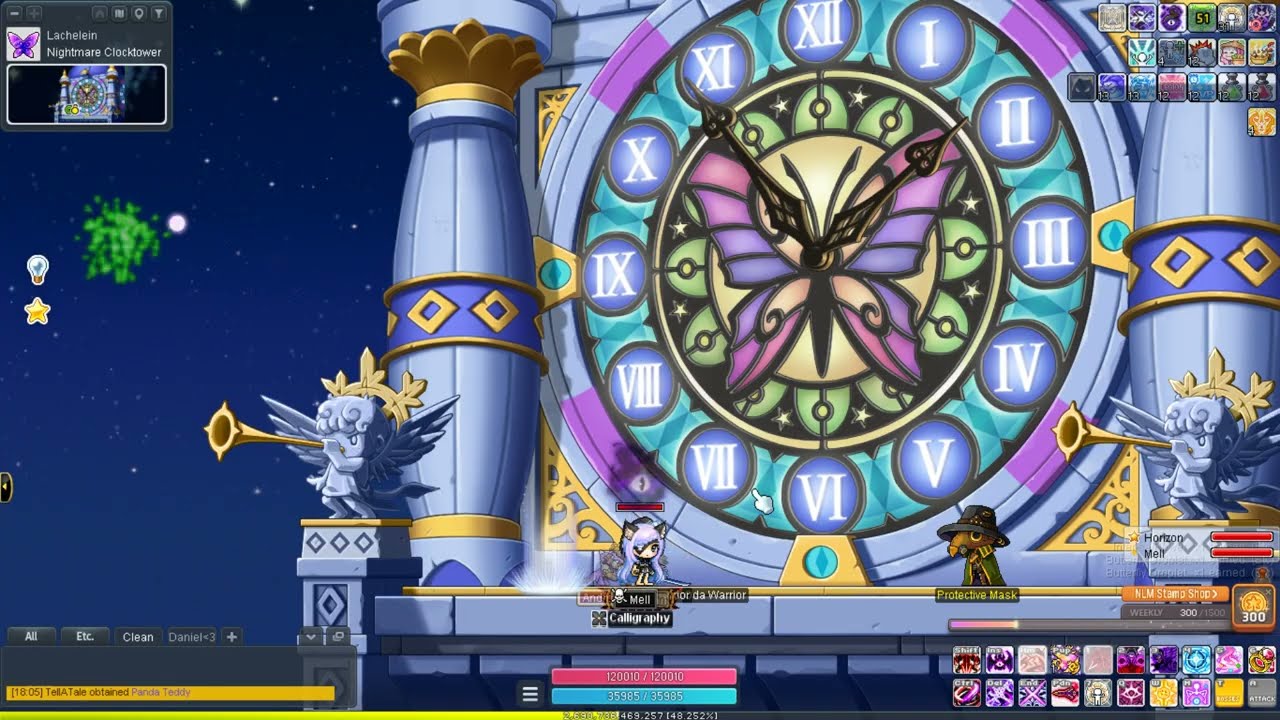Maplestory Luna - Genesis Lucid Dark Knight 47M // Mihile 85M