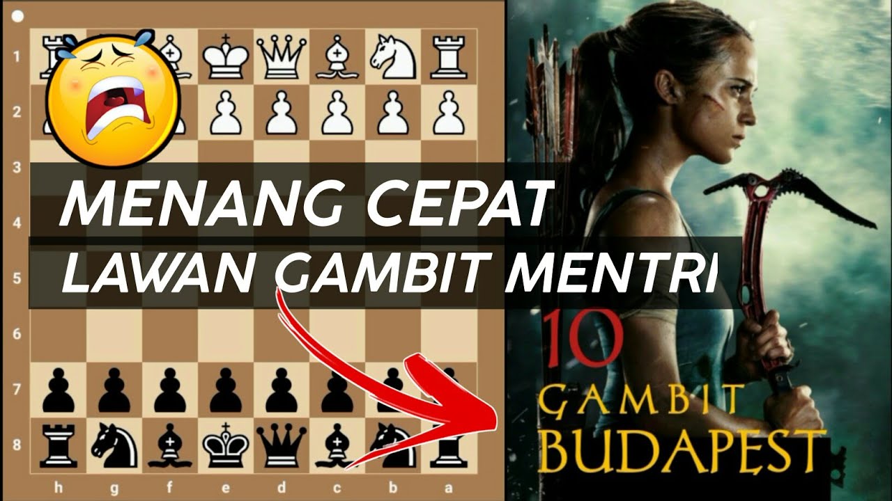 TOP 10 Jebakan catur hitam - BUDAPEST menghancurkan GAMBIT MENTRI