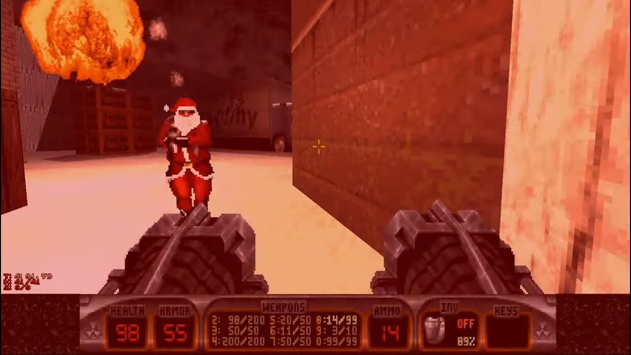 Duke Nukem 3D: Nuclear Winter - PC - L7: Here Comes The Santa Claws - [Come Get Some] - 100% Secrets