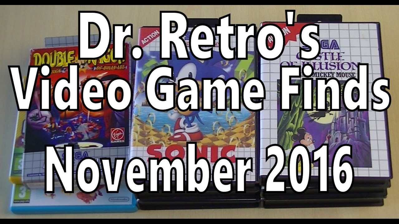 Dr. Retro's Video Game Finds November 2016
