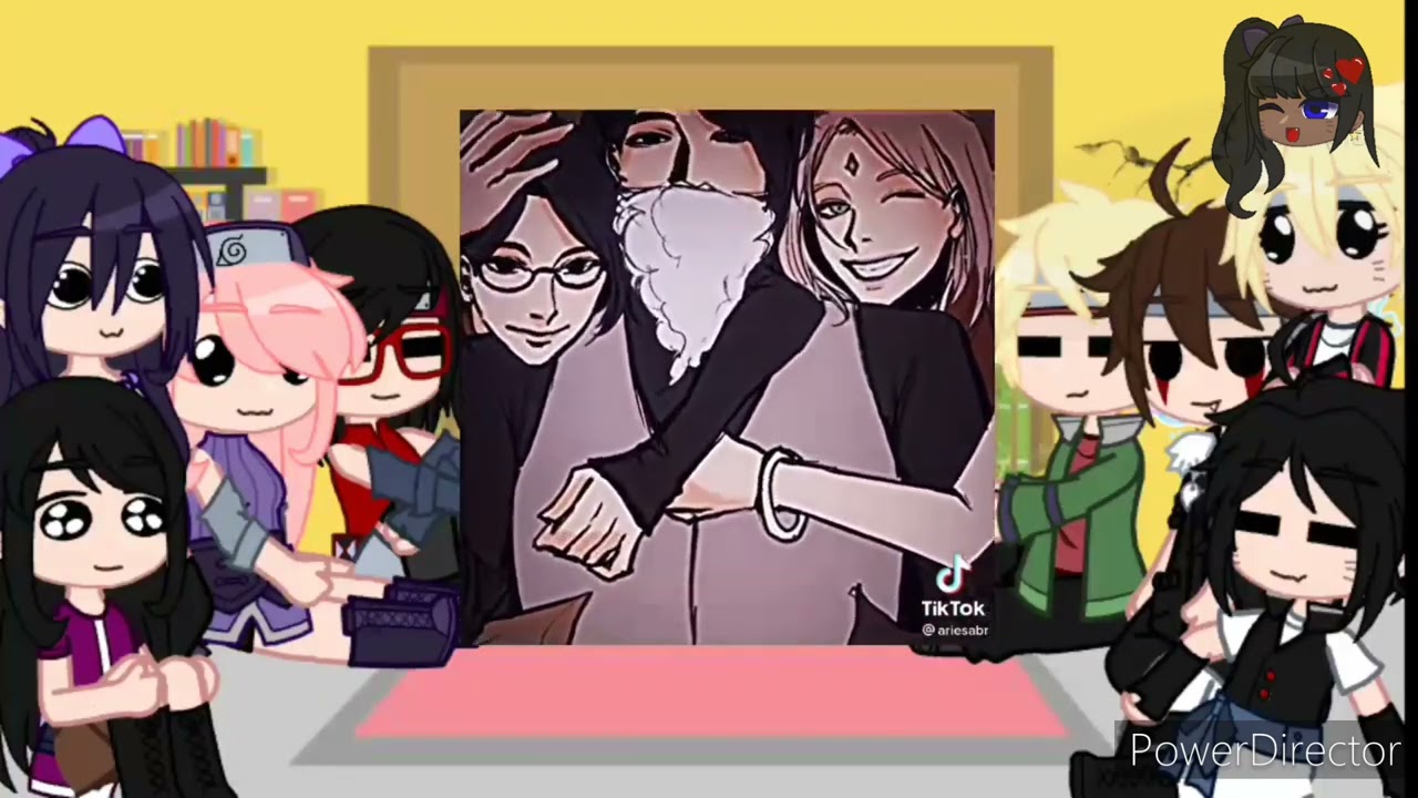 Filhos de saske saky hina e Naruto Dimensões diferente react{🇧🇷🇺🇲🇪🇸}•original•