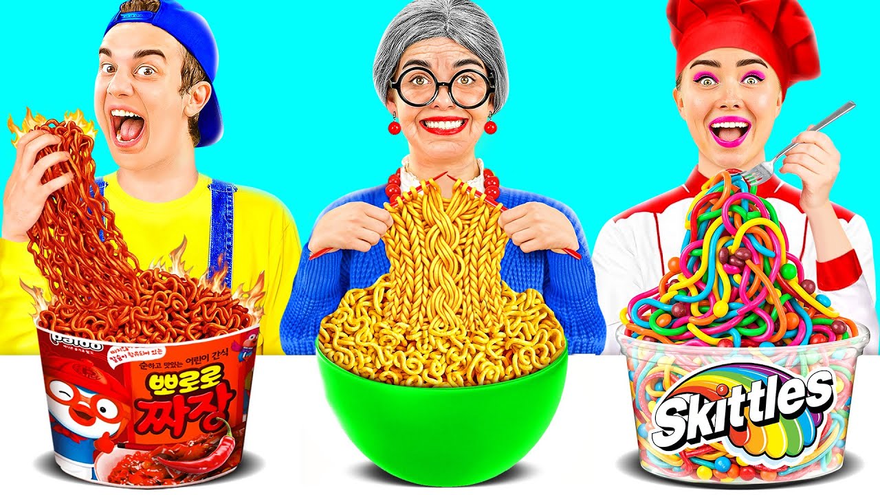 Reto De Cocina Yo vs Abuela | Ideas Creativas Para Cocinar por Fun Fun Challenge