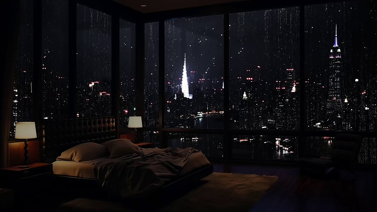 Entspannende urbane Regen-Klanglandschaft: Ideal zum Einschlafen und Stressabbau 🏙️🌧️