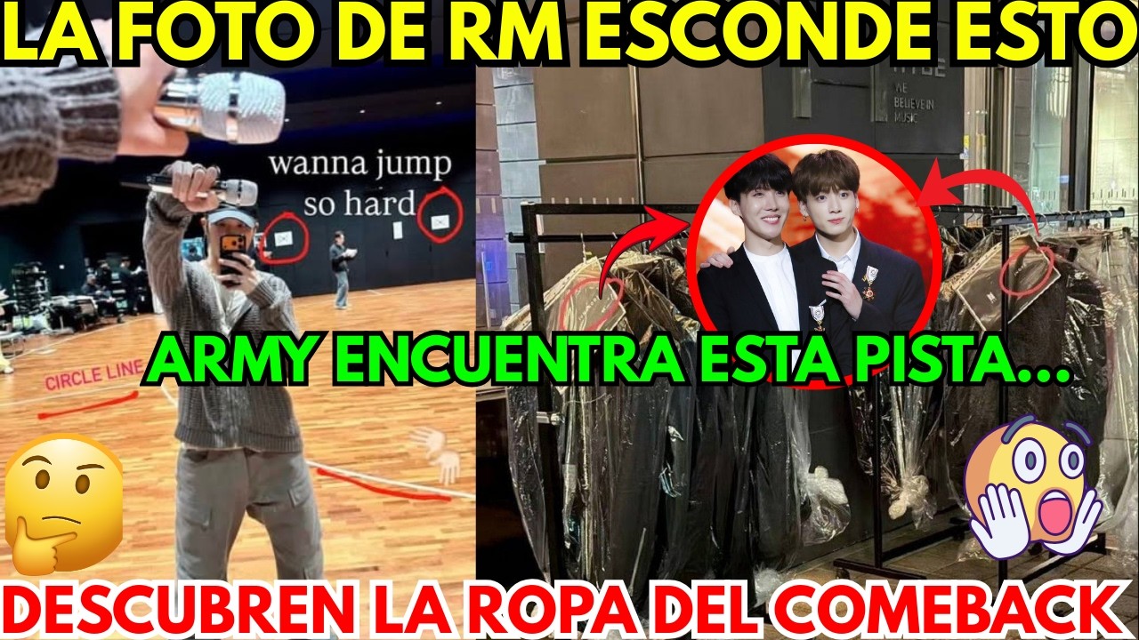 URGENTE🔴RM SUBE FOTO Y ARMY DESCUBRE PISTA OCULTA😱FILTRAN ROPA DE BTS PARA SU COMEBACK🔥