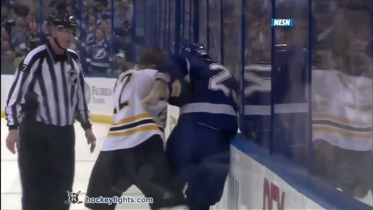 Shawn Thornton vs Mike Commodore Mar 13, 2012