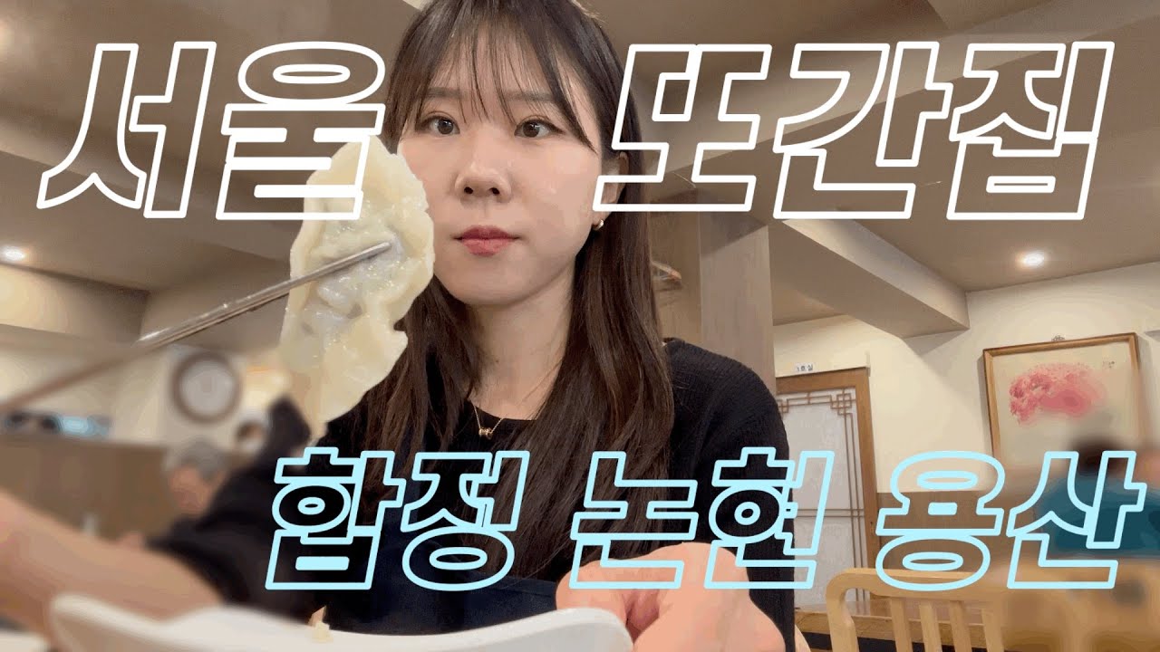 🍁서울 vlog | 서울 또간집 핫플 도장깨기 | 능동미나리 웨이팅 | 한성칼국수 | 합정브런치카페 | 성시경맛집
