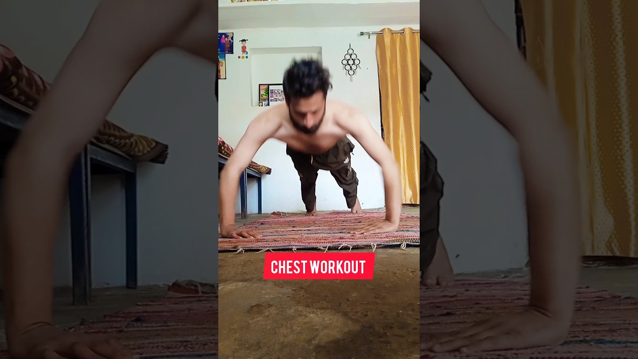 Chest Workout At Home 💪 