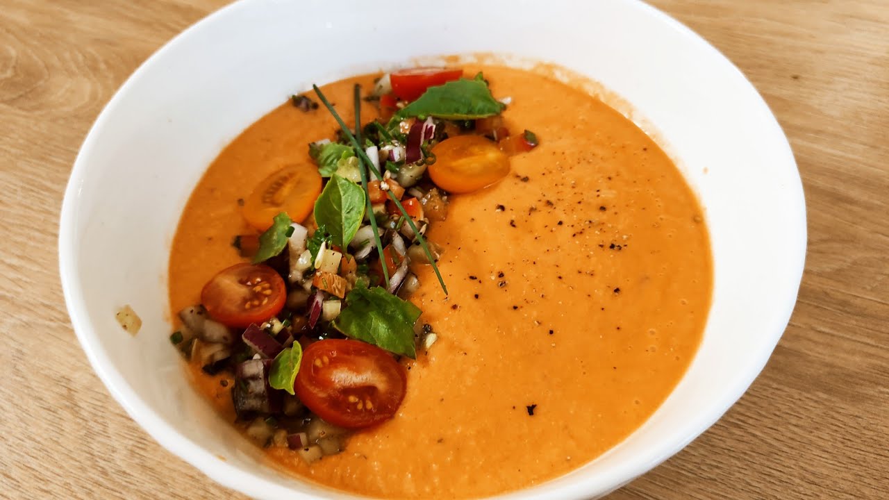 Pomidorówka na zimno czyli jak zrobić idealne GAZPACHO! 😊 Sezon na pomidory otwarty 😍