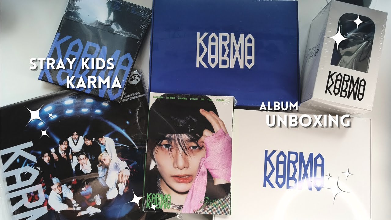 ₊˚✧unboxing stray kids karma 𓂃 ࣪ ִֶָ˚☾✧˚₊