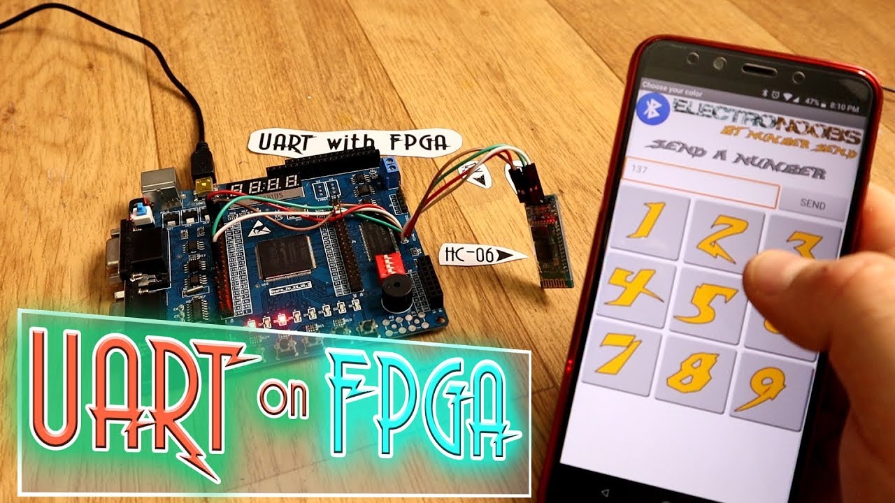 UART & FPGA Bluetooth connection | Road to FPGAs #104