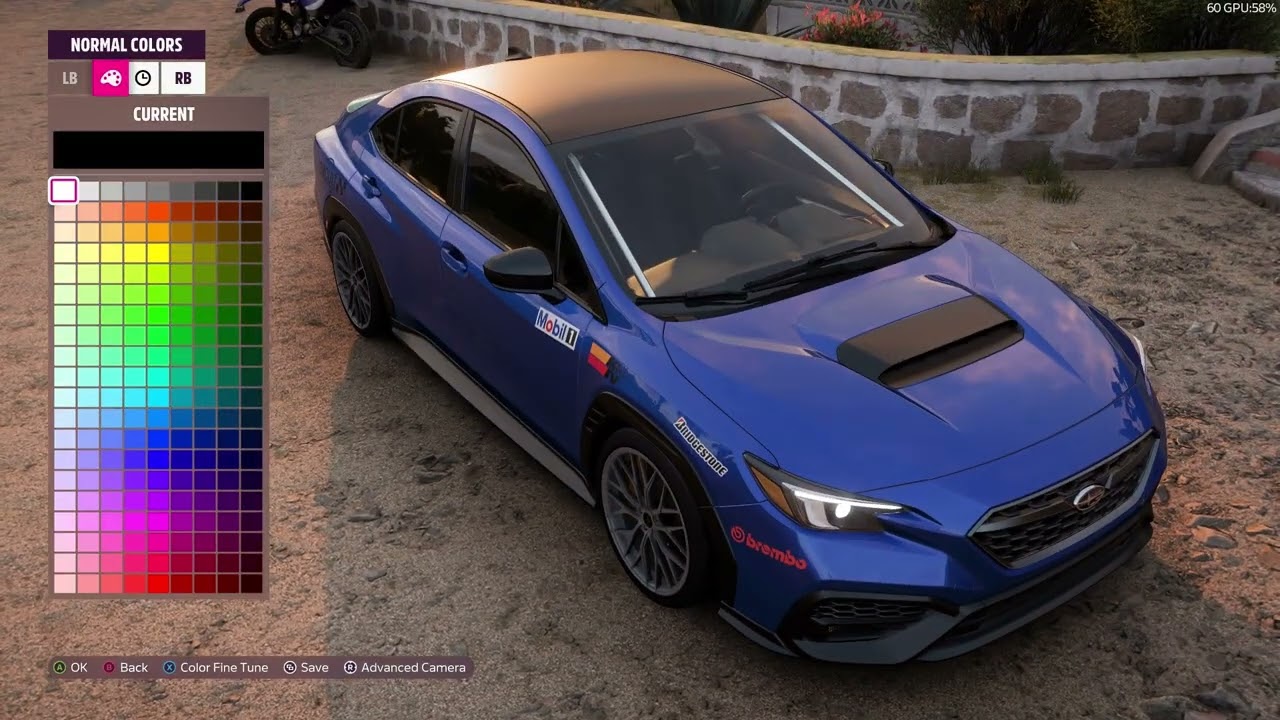 Doing the rest of the stickers on the VB