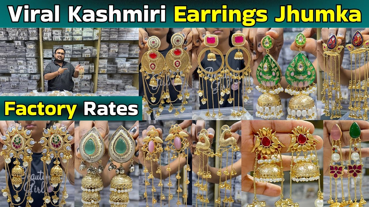 Premium Kashmiri Earrings Jhumka Manufacturer in India | Brass Kashmiri Jhumka