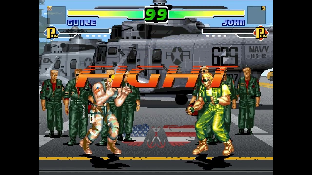 Art Of Fighting ( ryuuko no ken )  vs  Street Fighter 2  mugen