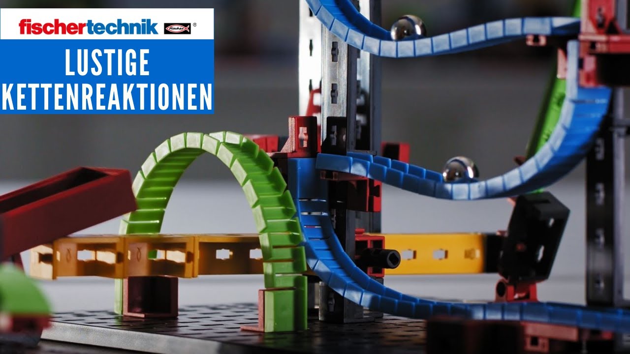 Coole Kettenreaktionen mit Dominoeffekt I Chain reaction with domino effect I fischertechnik