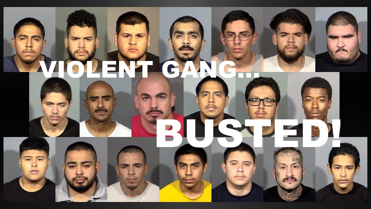 BUSTED!  Massive Gang Roundup -- Press Conference