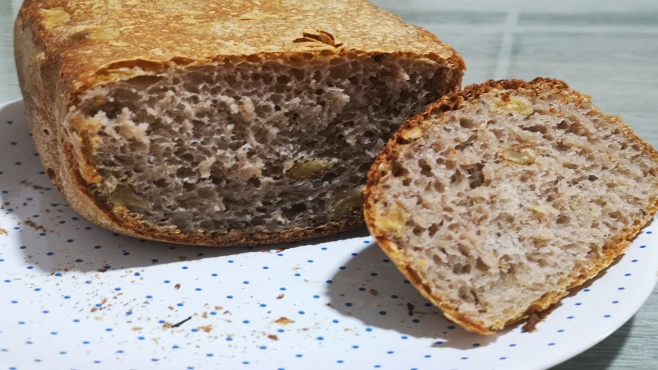 como hacer pan con nueces en panificadora MOULINEX