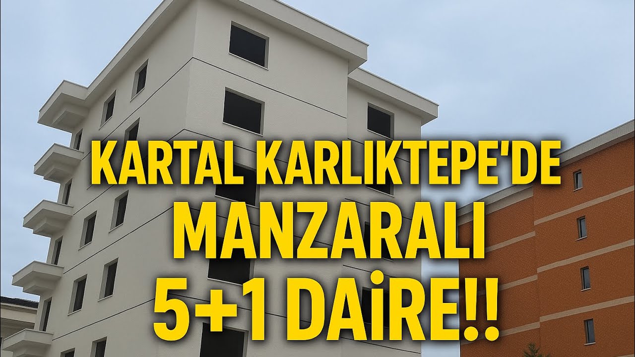KARTAL KARLIKTEPEDE  DENİZ MANZARALI 5+1 DUBLEKS DAİRE İNCELEDİK!! 