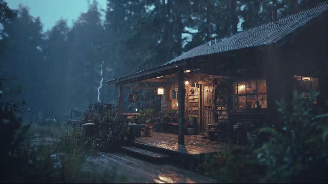 Most Realistic Heavy Rain and Thunder Sound for Deep Sleep and Relaxation