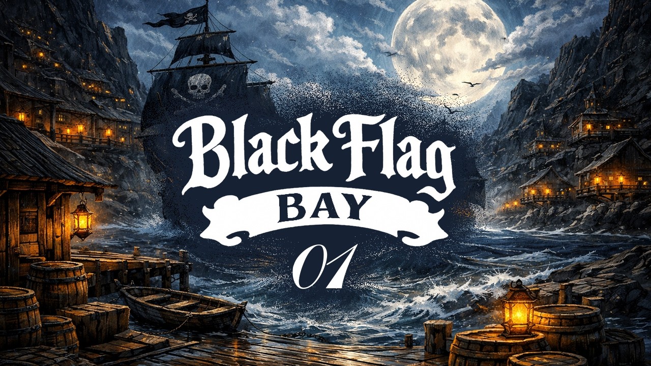 Black Flag Bay 01 - Pirate Tavern Sea Shanty | Sing Along Sailor Song
