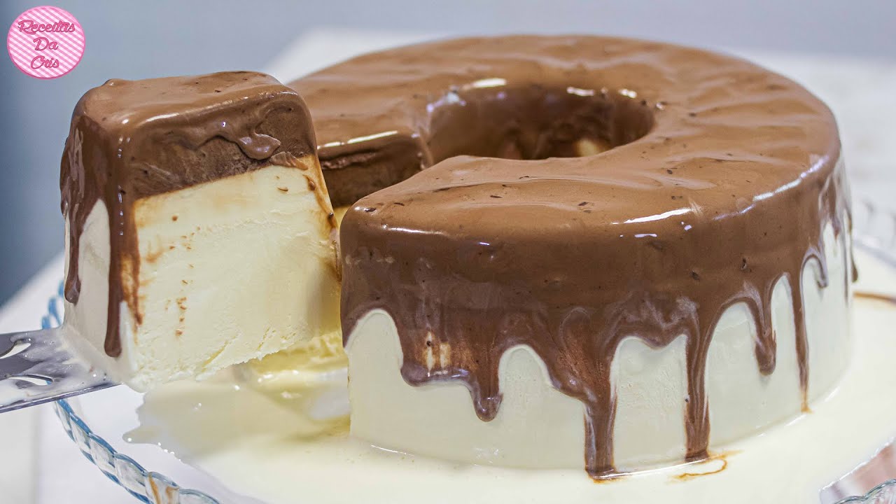PUDIM SORVETÃO CREMOSO DE LIQUIDIFICADOR, SEM FOGÃO E FÁCIL DE FAZER | RECEITAS DA CRIS