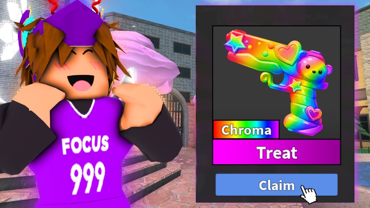 I GOT THE RAREST VALENTINES CHROMA IN MM2.. (so cute)