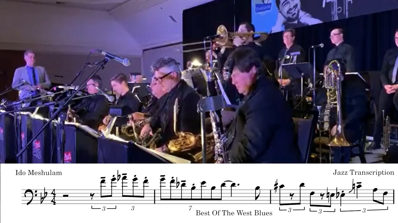 Ido Meshulam 'Best Of The West Blues' Trombone Solo Transcription