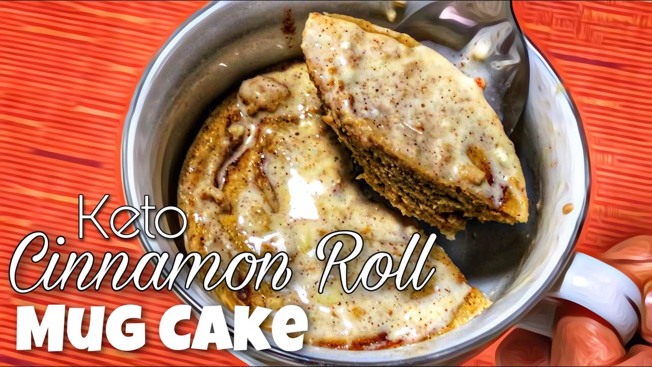 90 SECONDS KETO CINNAMON ROLL MUG CAKE | No Bake Cinnamon Roll Bread | LCIF Keto Recipe 90