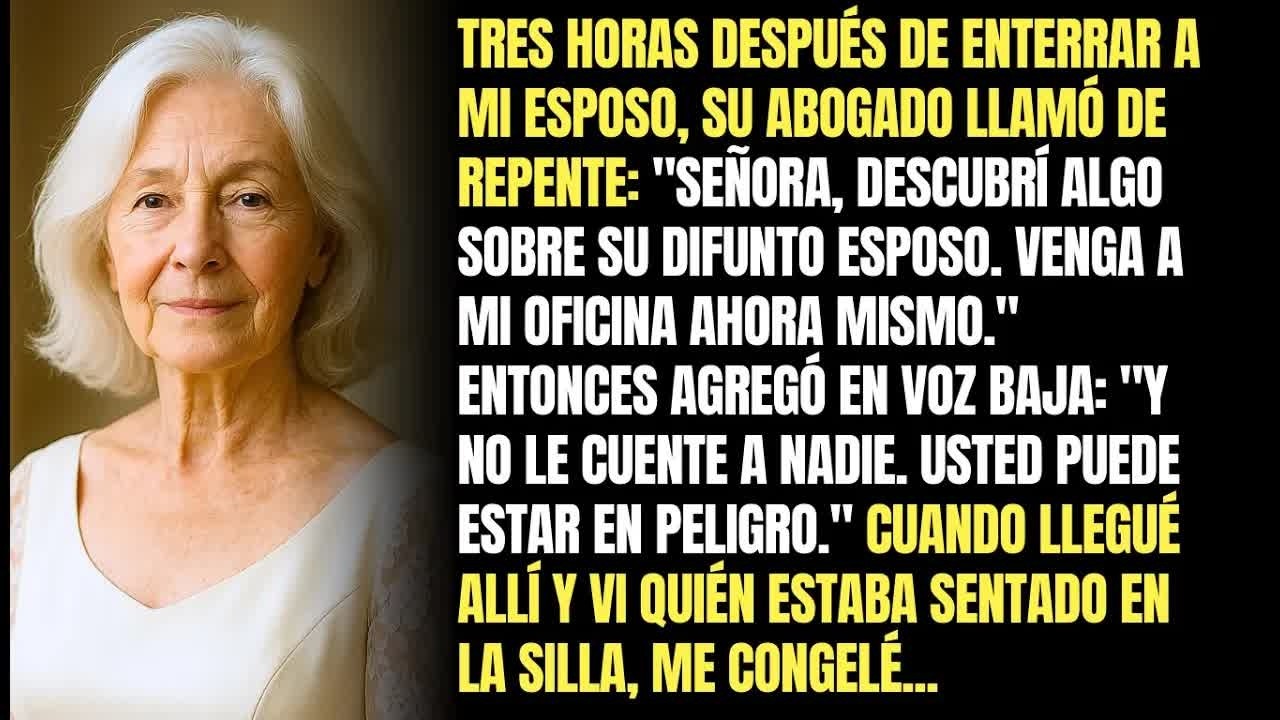 3 Horas Después Del Funeral De Mi Esposo, Su Abogado Llamó, Y La Persona Que Estaba Allí Me Dest