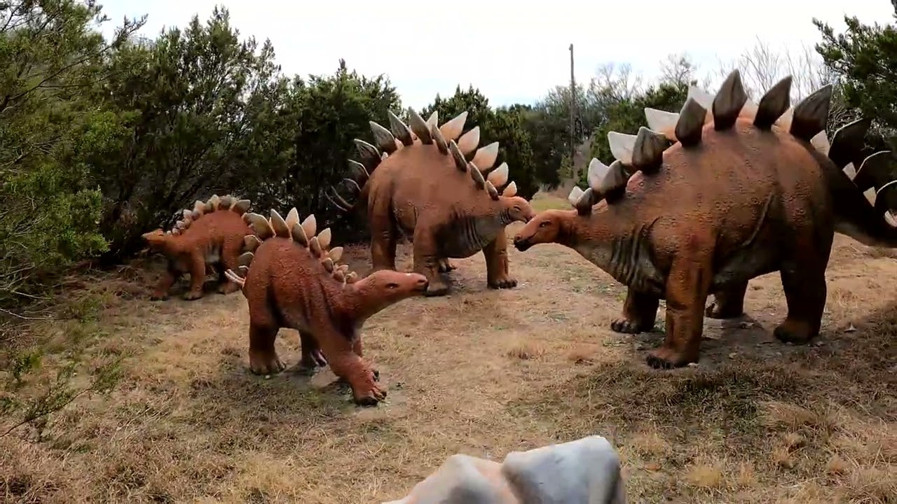 Dinosaur World in Glen Rose, Texas. Dinosaurs Everywhere.