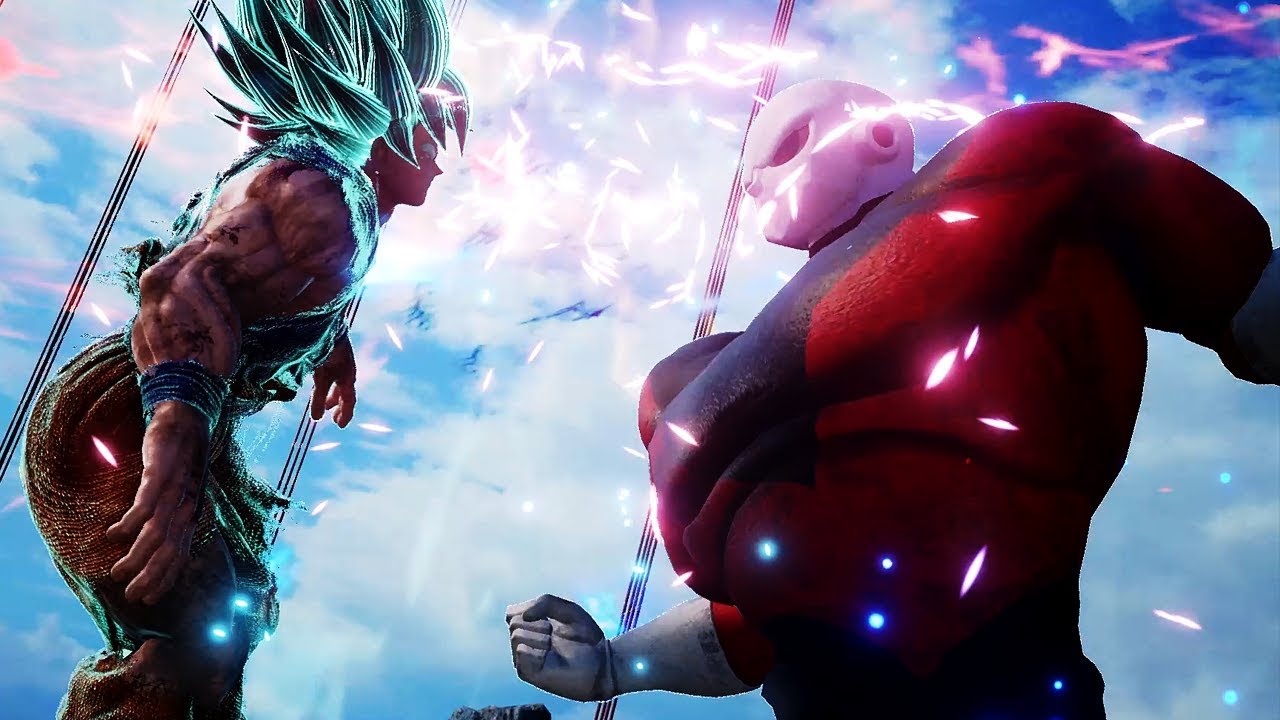 JUMP FORCE - Jiren Gameplay vs Goku, Frieza & Vegeta (MOD)